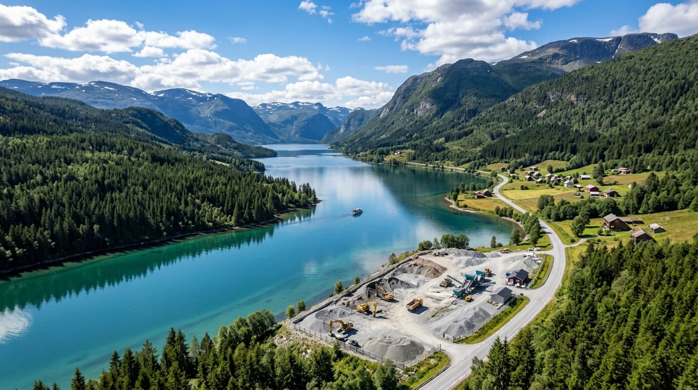 Strategisk plassert industri- og næringstomt kun 4 km fra Fagernes sentrum.